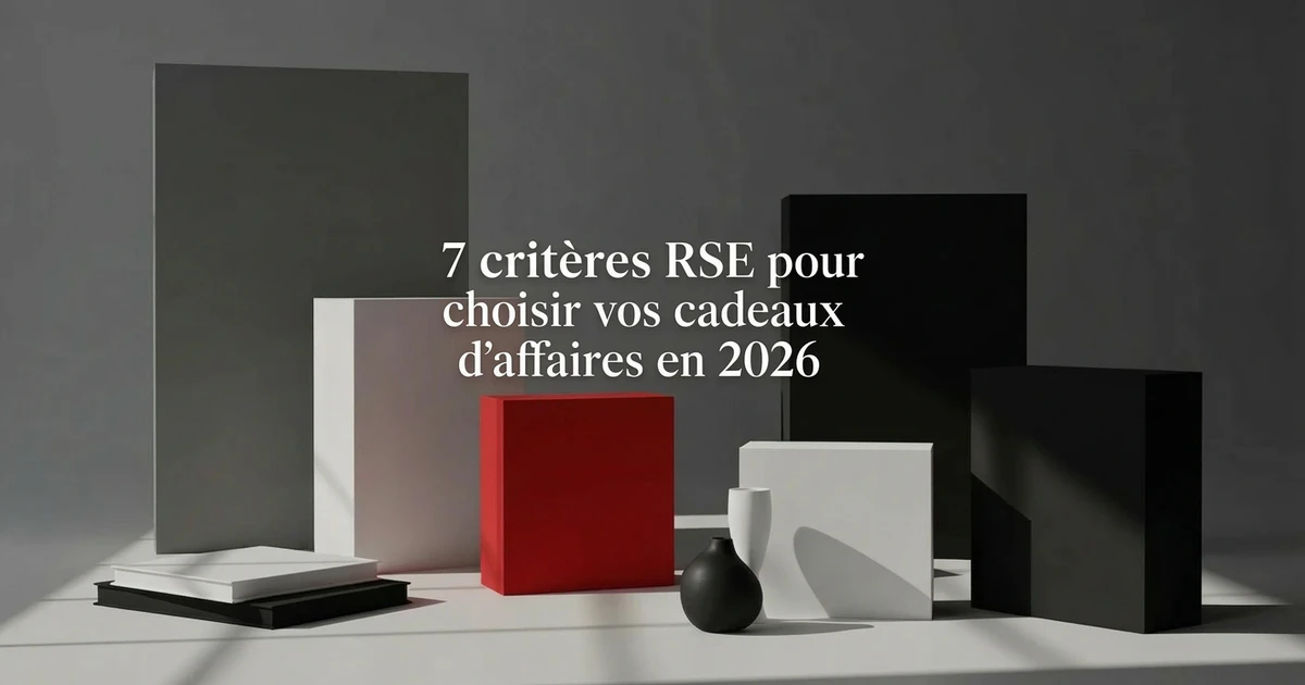 7 critères RSE pour choisir vos cadeaux d'affaires en 2026